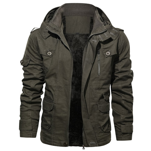Herren stylischer Outdoor-Jacke mit multifunktionalen Taschen und wärmendem Innenfutter Echoarchiv