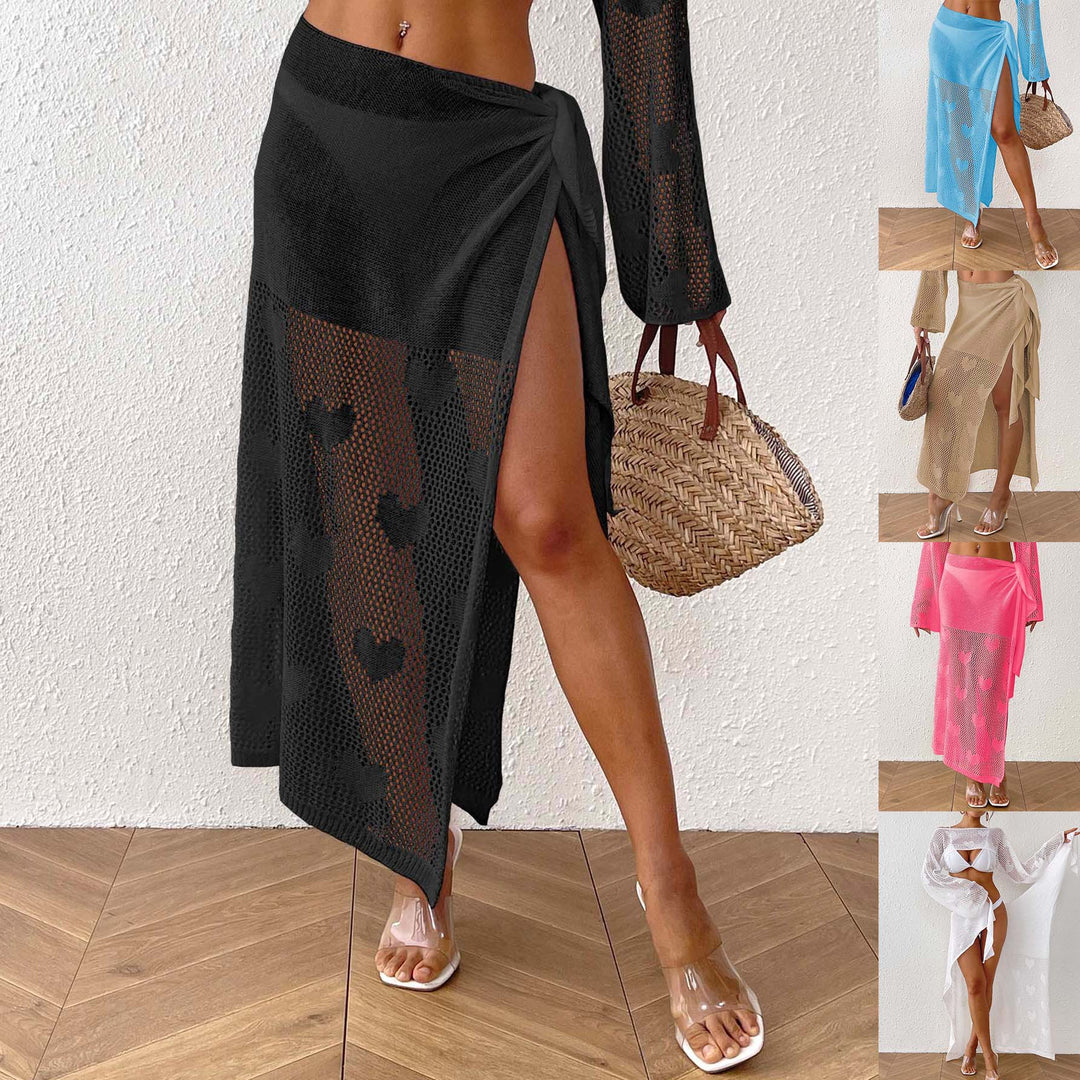 Damen transparenter Häkel-Strandsarong Echo Archiv