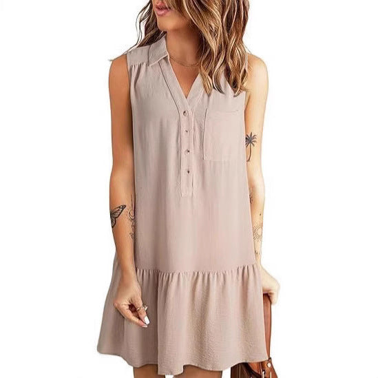 Damen Blusenkleid mit Rüschen und Taschen Echo Archiv