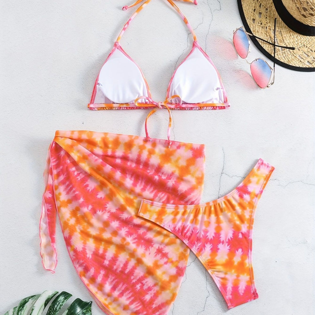 Damen Triangel-Bikini Set mit Wickelrock Echo Archiv