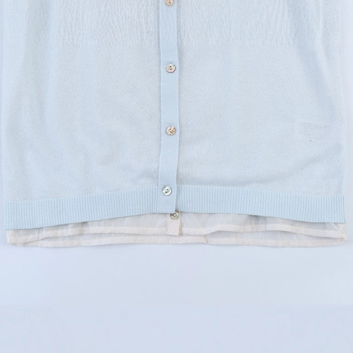 Damen Feinstrick-Cardigan mit eingearbeitetem Blusenbesatz und Knopfverschluss Echo Archiv