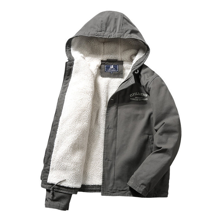 Herren Thermoisolierter Canvasparka mit vollem Sherpa-Innenfutter und Kapuze Echo Archiv