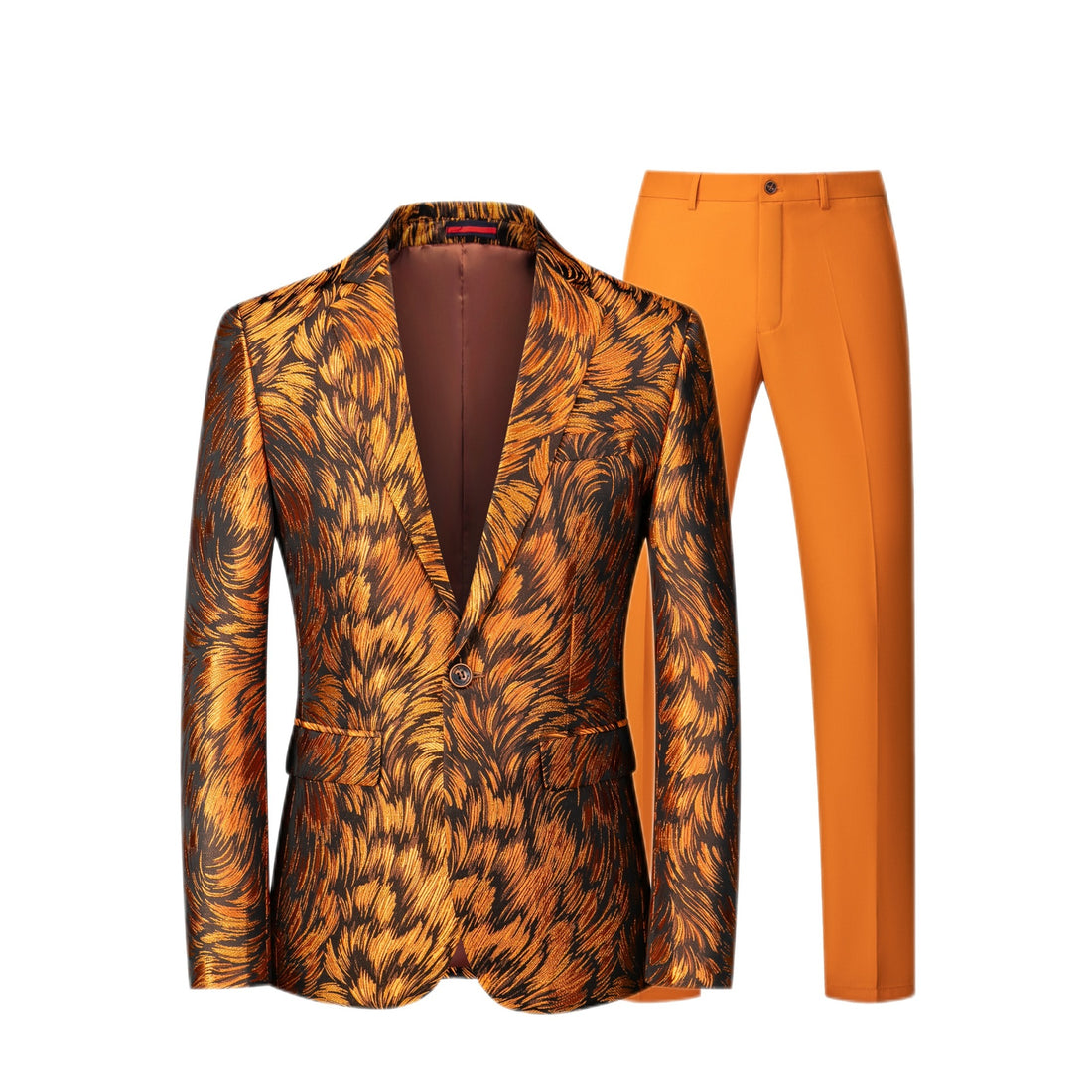 Herren Jacquard-Sakko mit Slim-Fit Anzughose Echo Archiv
