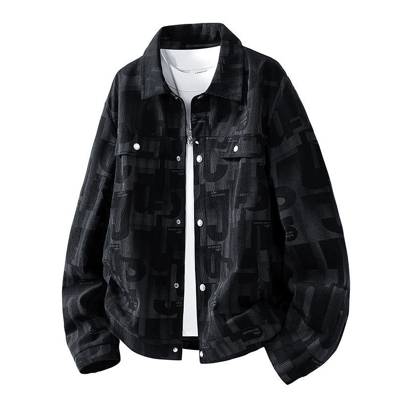 Herren Modische Jacke mit Schlaufen Kragen Echo Archiv