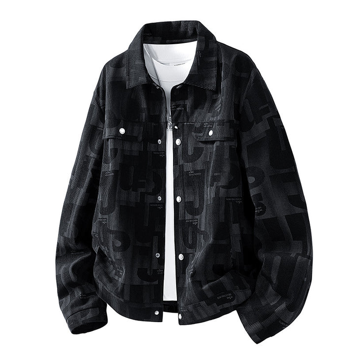 Herren Modische Jacke mit Schlaufen Kragen Echo Archiv