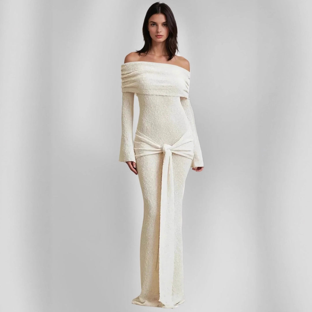 Damen Off-Shoulder Abendkleid Echo Archiv