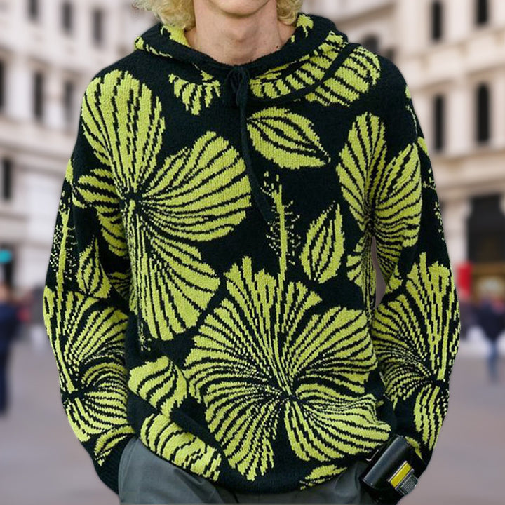 Unisex Kapuzenpullover mit einzigartigem floralem Design Echoarchiv