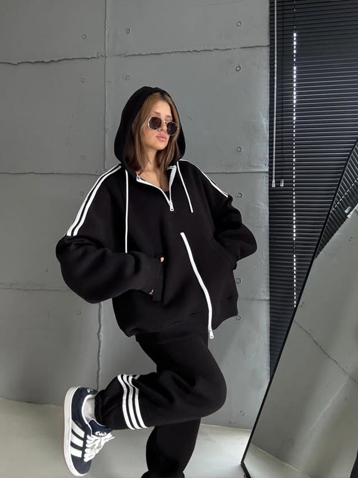 Damen Sportlicher Zip-Hoodie Echo Archiv