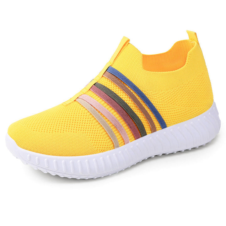 Damen Leichte und atmungsaktive Slip-On Sneakers mit elastischem Einsatz Echo Archiv