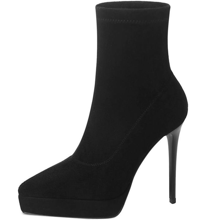 Damen Sock-Stiefelette mit Plateau und hohem Stiletto Echo Archiv