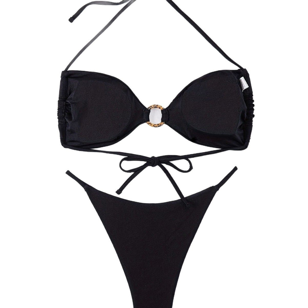 Damen Push-Up Bikini-Set mit modischem Ringdetail Echo Archiv