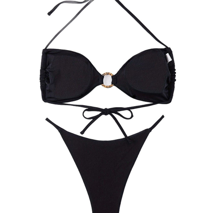 Damen Push-Up Bikini-Set mit modischem Ringdetail Echo Archiv