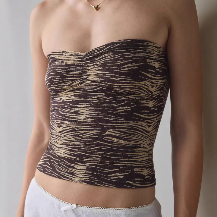 Damen Bandeau-Top mit raffinierten Streifen Echo Archiv