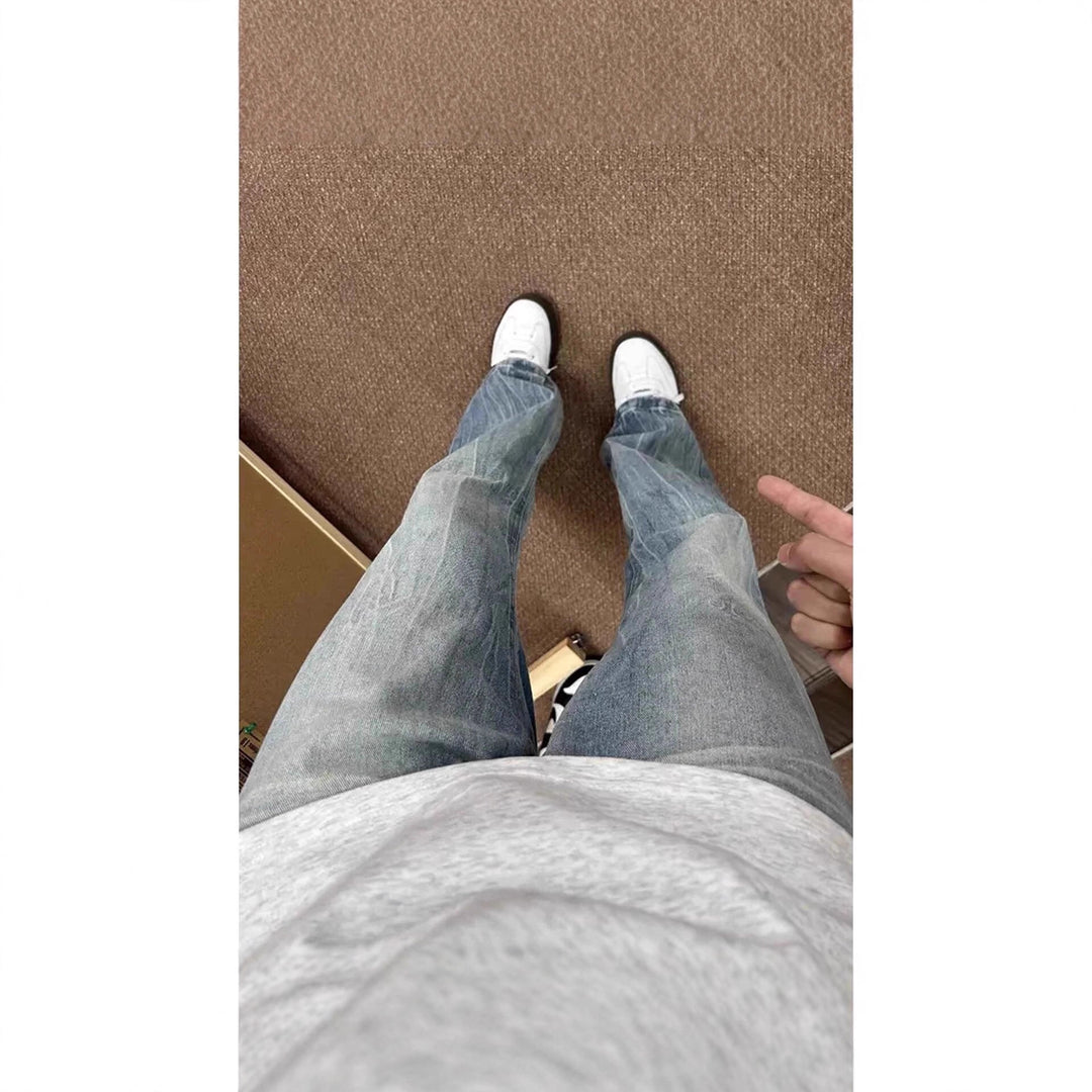 Damen Weitgeschnittene Bootcut-Jeans Echoarchiv