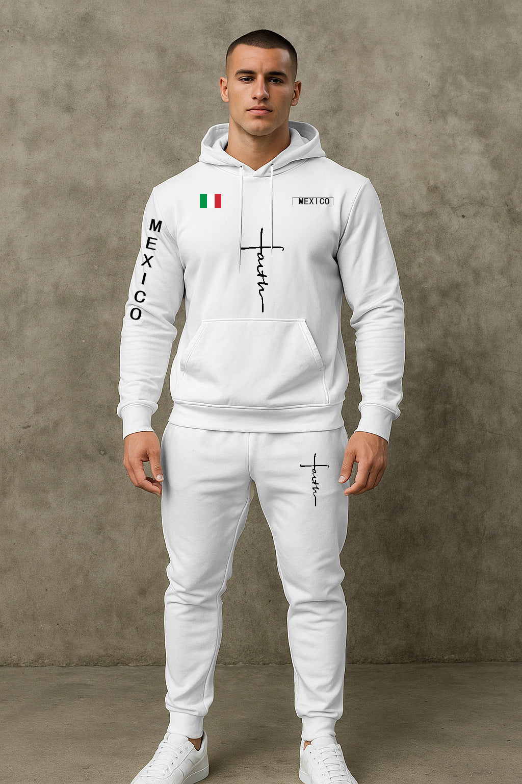 Herren Sport Hoodie und Jogginghose Set Echoarchiv