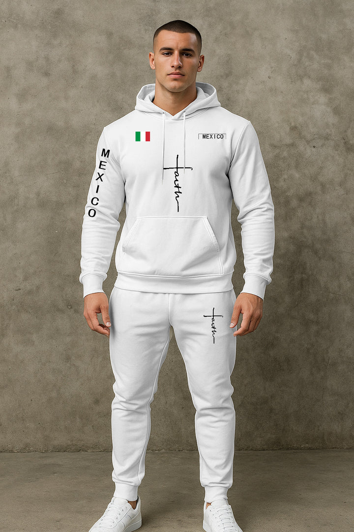 Herren Sport Hoodie und Jogginghose Set Echoarchiv