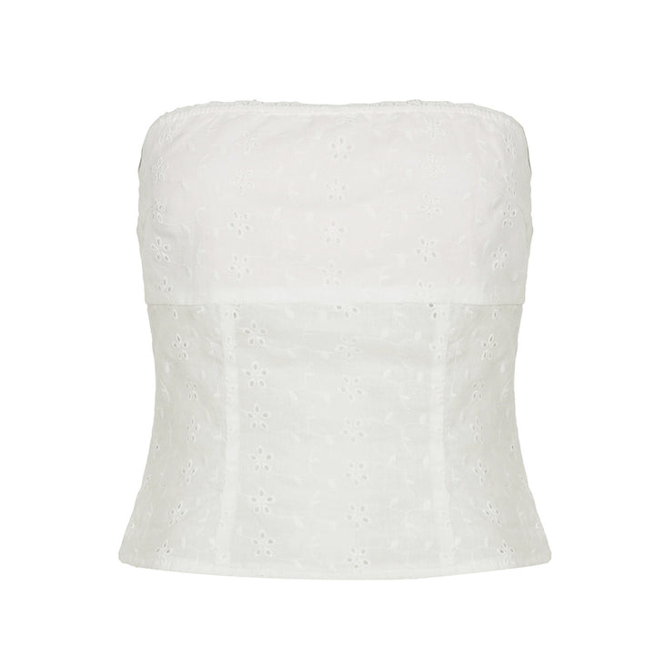 Damen lässiges Bandeau-Oberteil aus floralem Stoff Echo Archiv