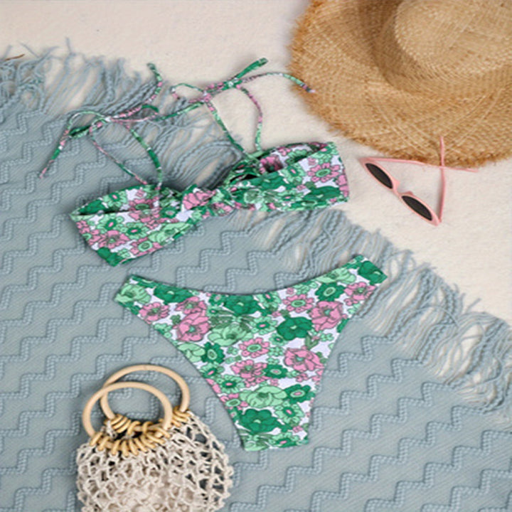 Damen Push-Up Bikini mit floralem Design Echo Archiv