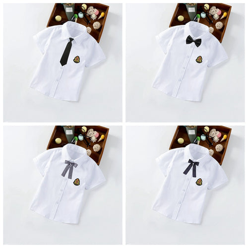 Jungen elegante kurzärmlige Bluse mit Fliege Echo Archiv