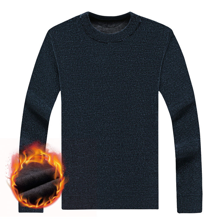 Herren Wärmender Rundhals-Pullover mit Fleece-Innenfutter – Norvane