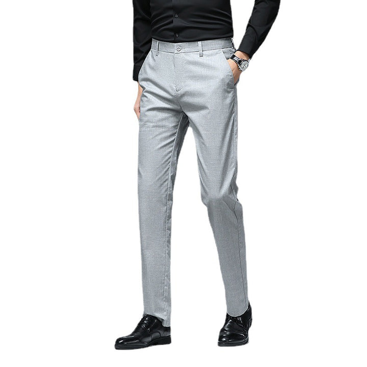 Herren Schmale Chino-Businesshose mit Bügelfalte und leichtem Stretch Echo Archiv