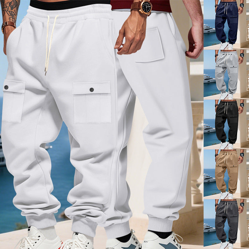 Herren Cargo-Jogginghose mit elastischem Bund und funktionalen Taschen Echoarchiv