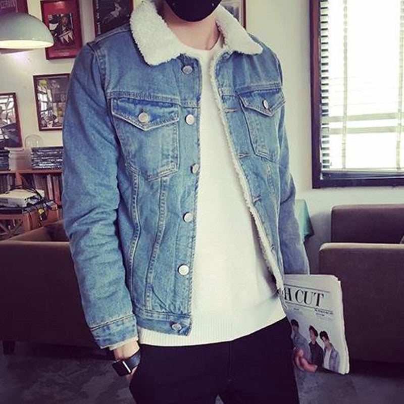 Herren Denim-Jacke mit Teddyfutter Echoarchiv