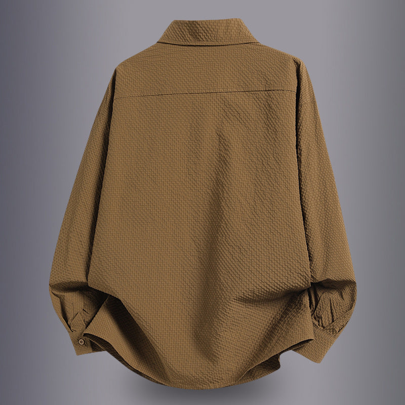 Herren lässige Hemdbluse mit praktischen Taschen Echoarchiv