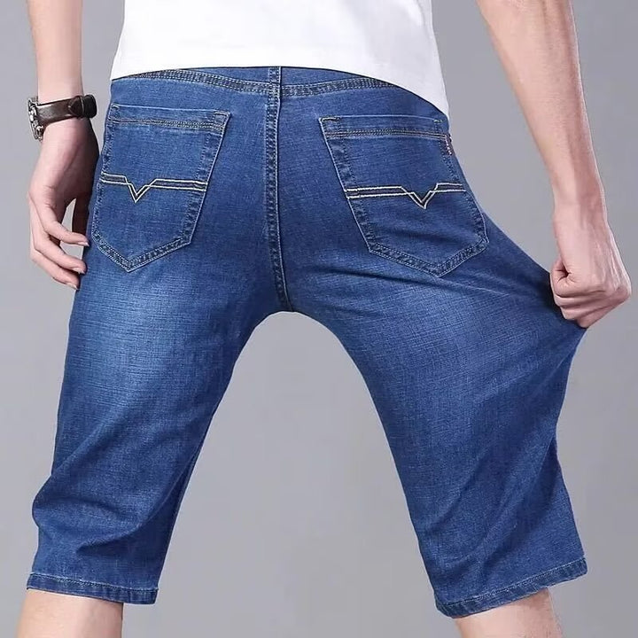 Herren lässige Denim-Shorts mit weitem Schnitt und praktischen Taschen Echoarchiv
