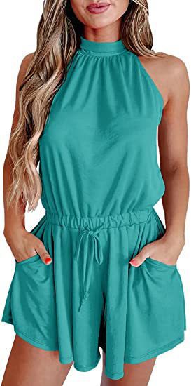 Damen Jumpsuit mit hohem Kragen und tailliertem Schnitt Echo Archiv