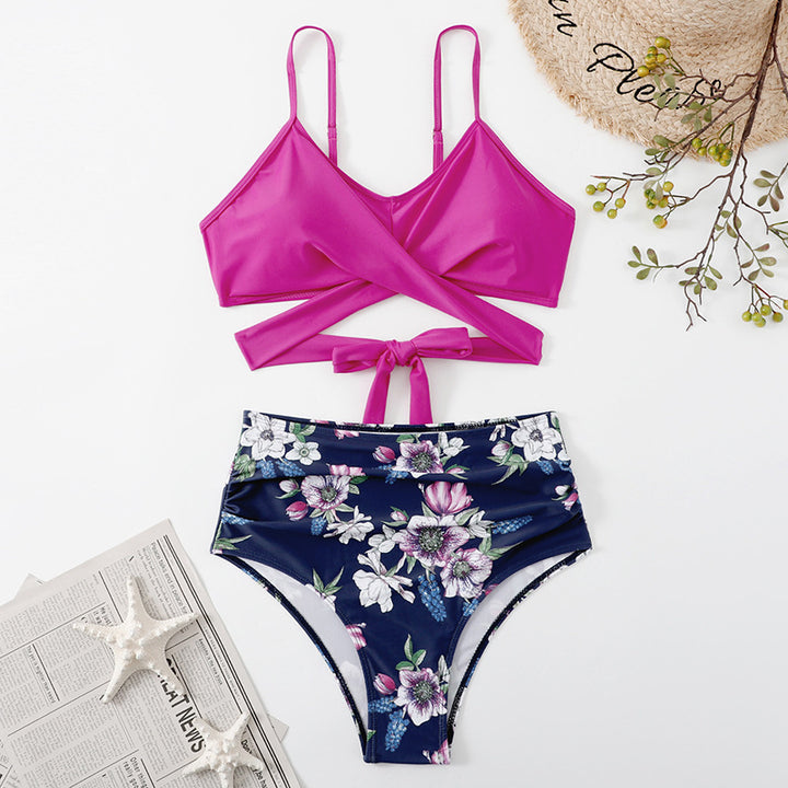 Damen Crop-Top Bikini-Set mit geflochtenem Design Echo Archiv