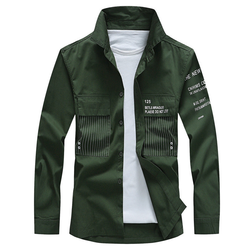 Herren Moderne Utility-Hemdjacke Echo Archiv