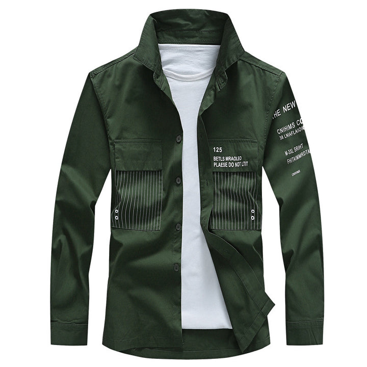 Herren Moderne Utility-Hemdjacke Echo Archiv