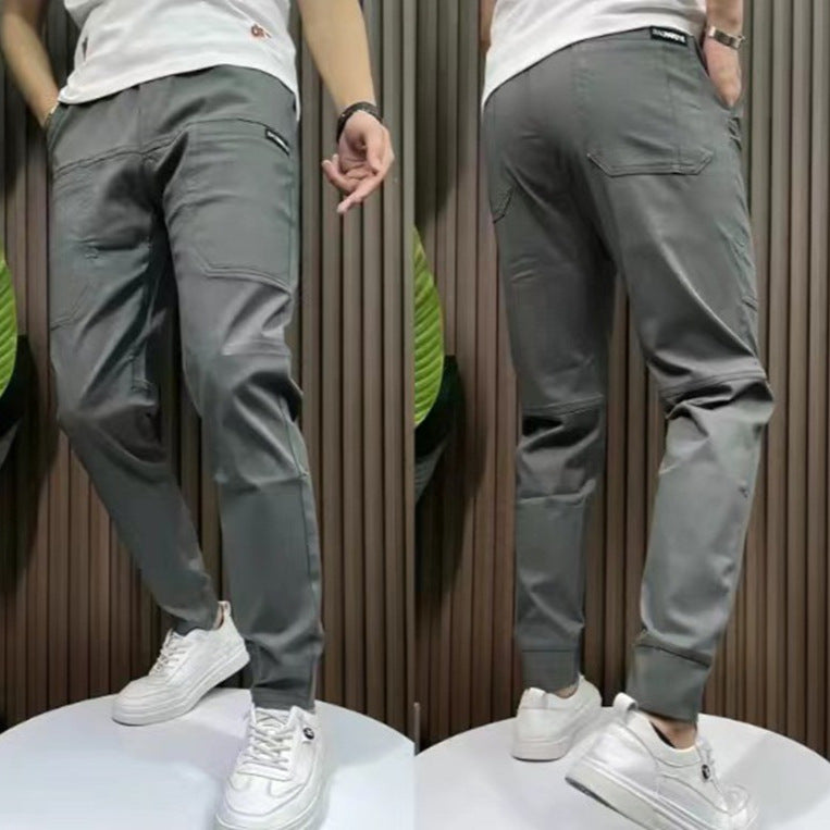 Herren nan sportive Cargojoggerhose mit elastischem Bund, Kordelzug und konischem Beinabschluss Echo Archiv