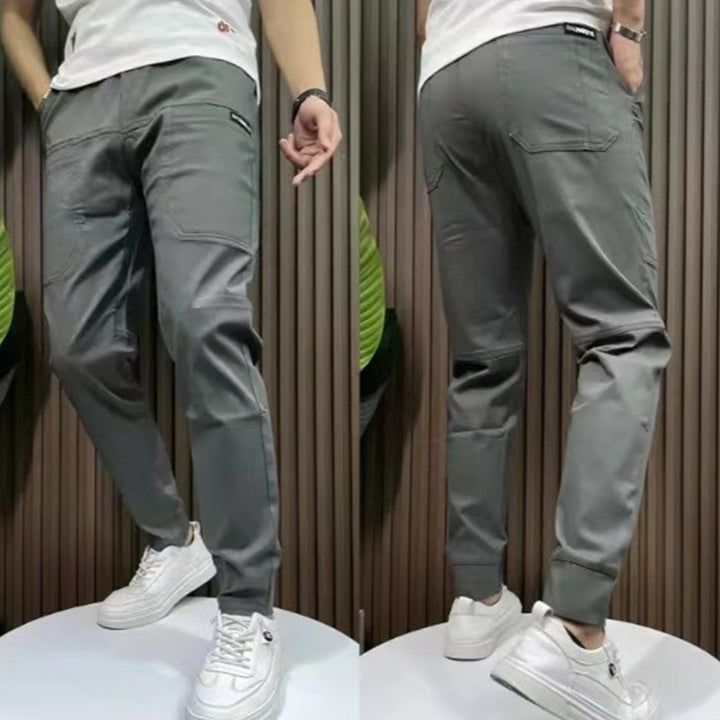 Herren nan sportive Cargojoggerhose mit elastischem Bund, Kordelzug und konischem Beinabschluss Echo Archiv