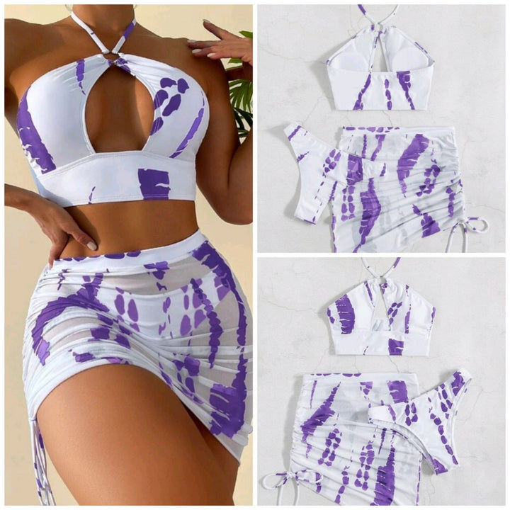 Damen Crop-Top und Rock Set Echo Archiv