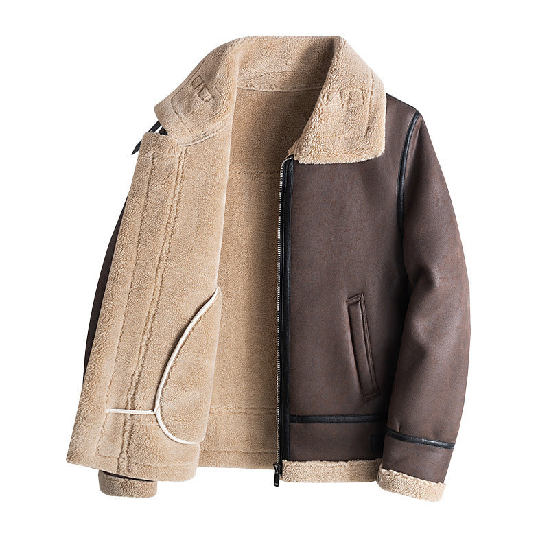 Herren Kunstleder Bomberjacke Echo Archiv
