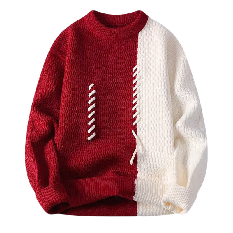Herren Modischer Pullover mit Struktur Echo Archiv