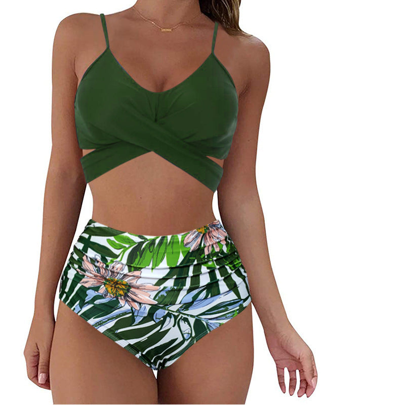 Damen Crop-Top Bikini-Set mit geflochtenem Design Echo Archiv