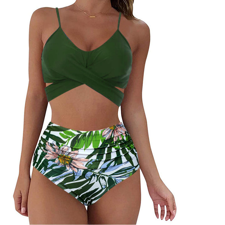 Damen Crop-Top Bikini-Set mit geflochtenem Design Echo Archiv