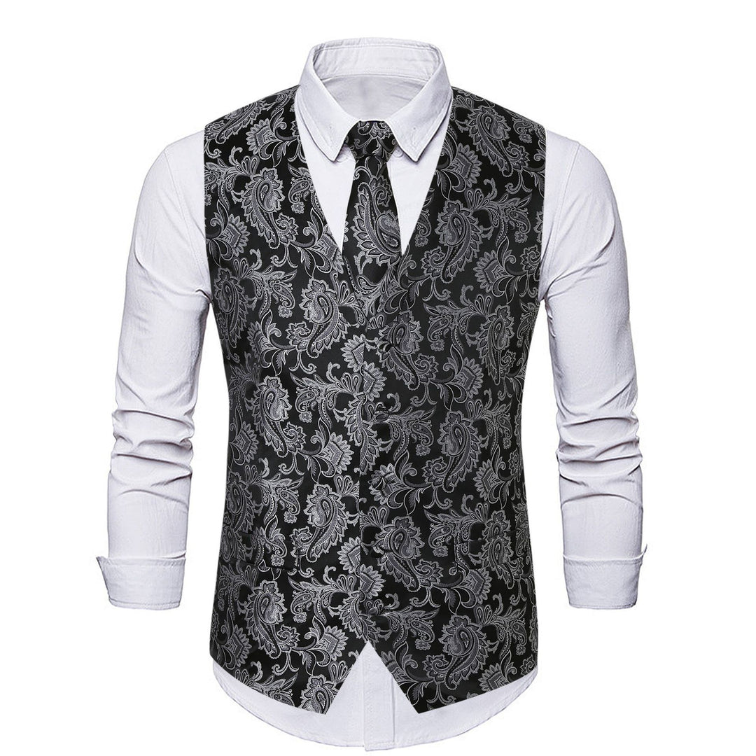 Herren Elegante Weste mit floraler Musterung Echoarchiv