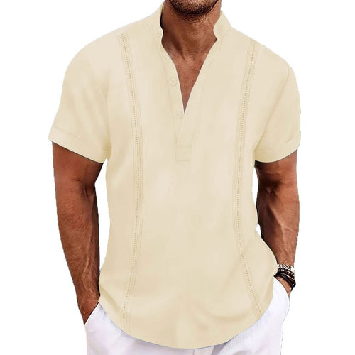 Herren Poloshirt mit modernem Knopfleisten-Design und atmungsaktiver Struktur Echoarchiv