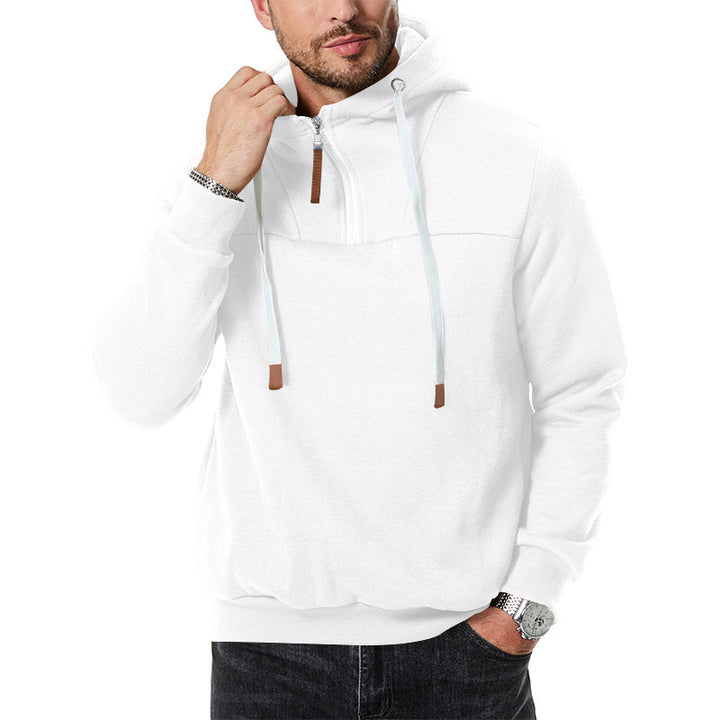 Herren stylischer Kapuzenpullover mit praktischer Kängurutasche und stylischen Kontrastdetails Echoarchiv