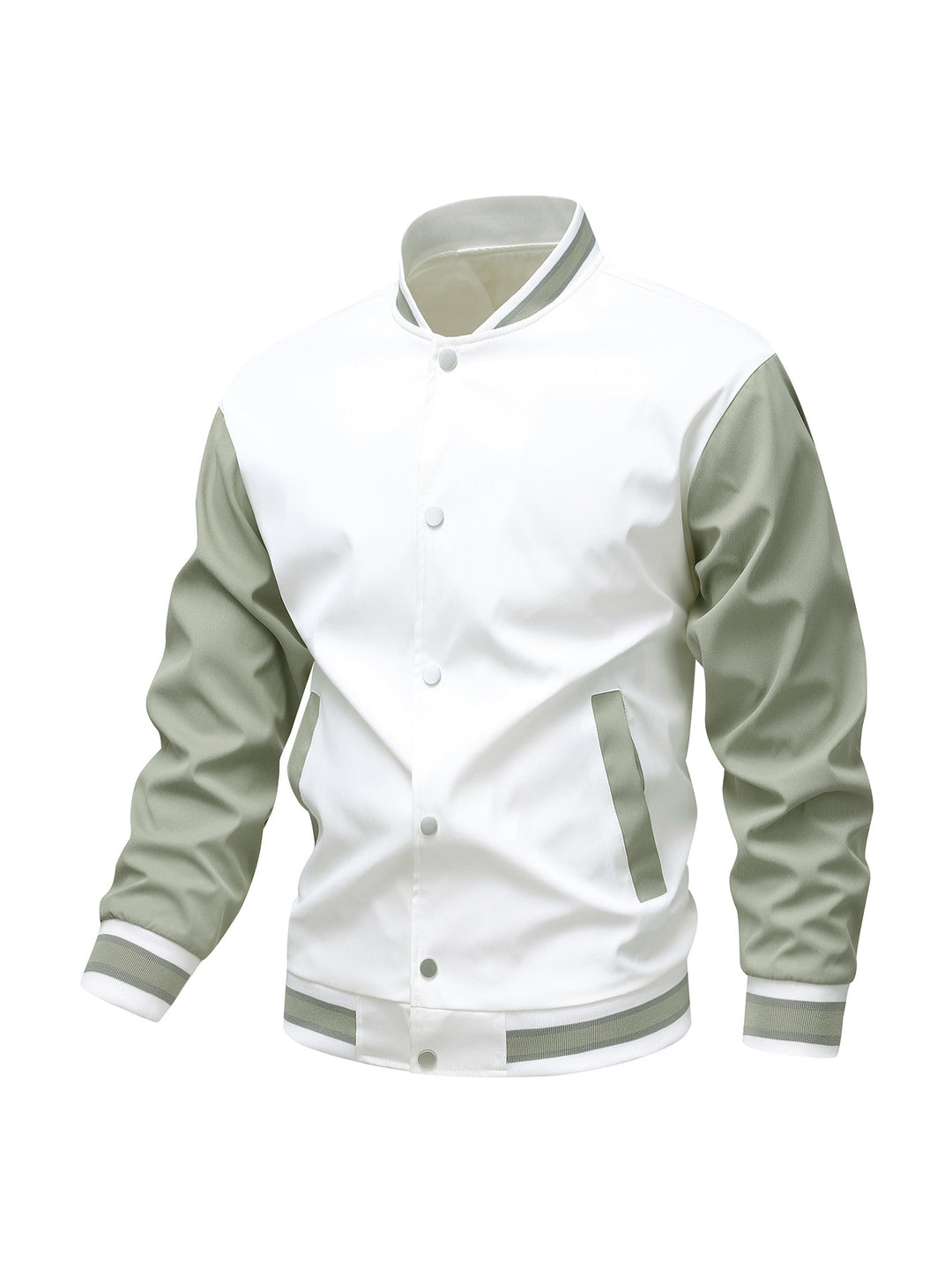 Herren Collegiate-Bomberjacke im Varsity‑Stil mit Kontrastärmeln Echoarchiv