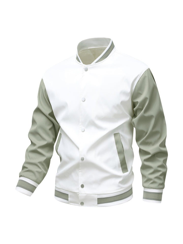 Herren Collegiate-Bomberjacke im Varsity‑Stil mit Kontrastärmeln Echoarchiv