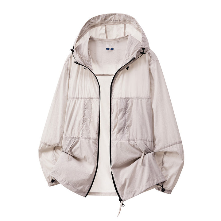 Herren Leichte Outdoor-Windjacke mit Kapuze Echo Archiv