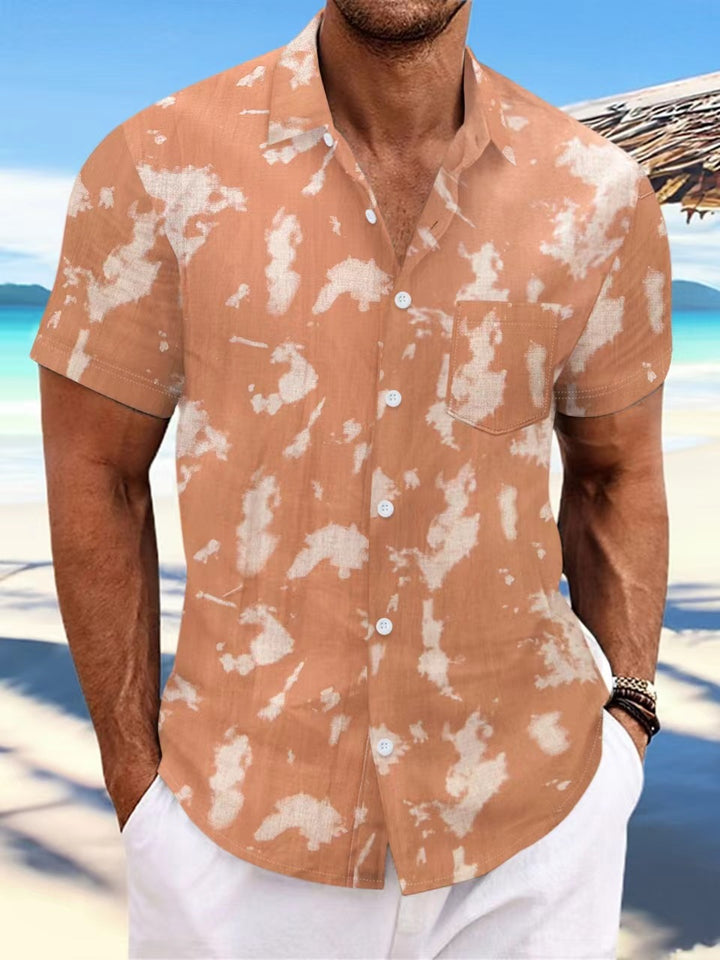 Herren Freizeit Kurzarmhemd mit modischem Design Echoarchiv