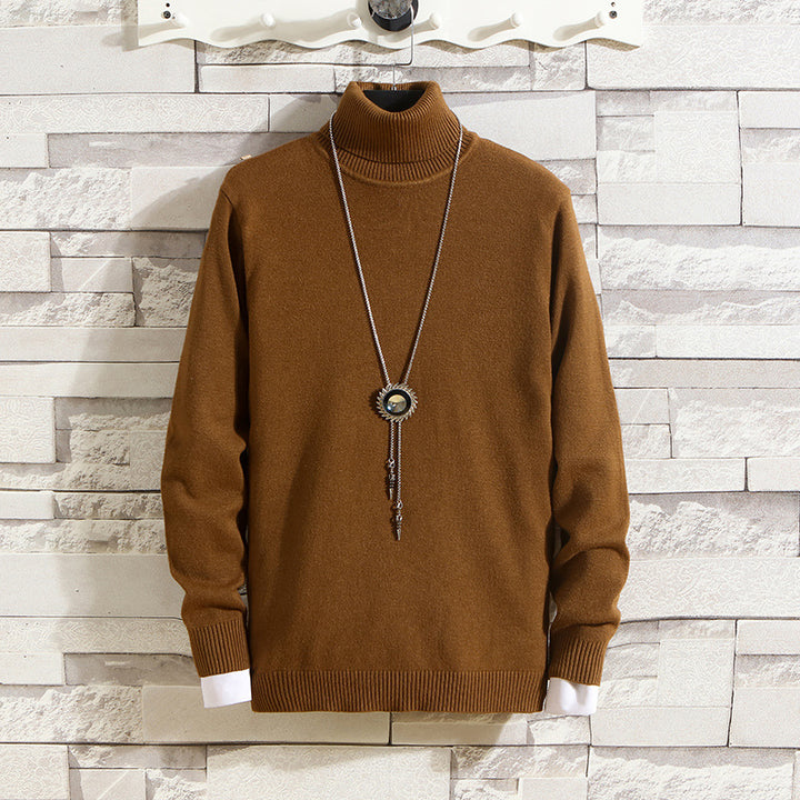 Herren Rollkragenpullover aus hochwertigem Strickmaterial Echoarchiv
