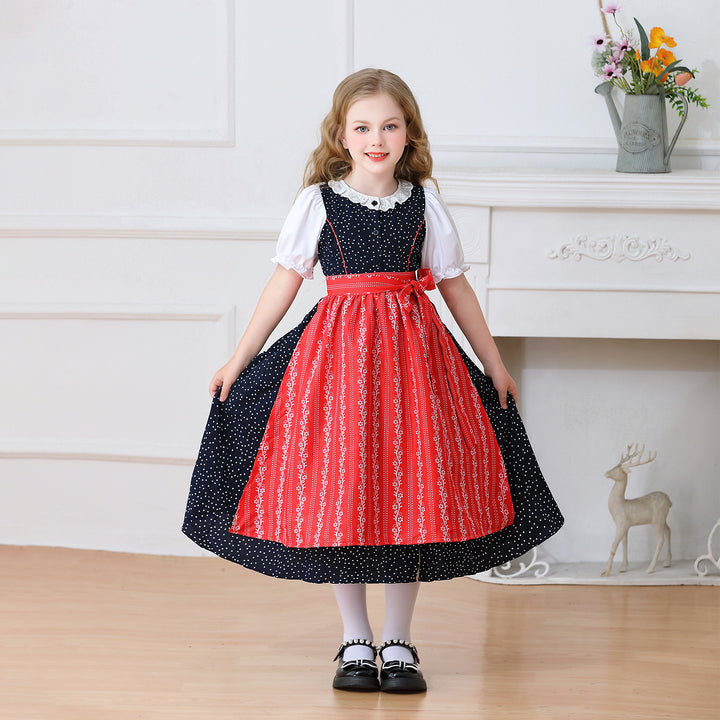 Damen nan traditionelles Dirndlkleid für Mädchen mit abnehmbarer Schürze Echo Archiv