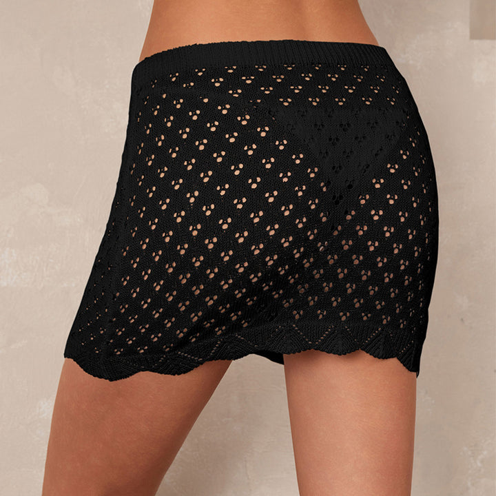 Damen Häkelstrandrock mit zartem Design und elastischem Bund Echo Archiv